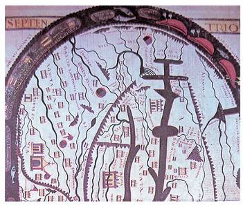 XI. mendeko mapa mundi honetan agertzen da lehenengo aldiz Wasconia. Stphane Garsie, St.-Sever monasteriokoa (Parisko Bibliothque Nationale).<br><br>